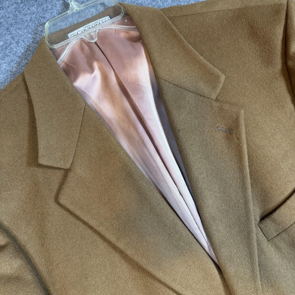 Emanuel Ungaro Cashmere Blazer Men 48R Camel Brown Two Button Sport Coat Classic